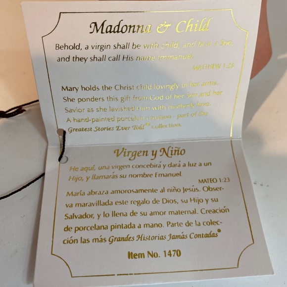 Home Interiors MADONNA AND CHILD Figurine Jesus Greatest Stories Ever Told 1997 - Picture 5 of 8